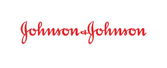Johnson & Johnson logo, red type