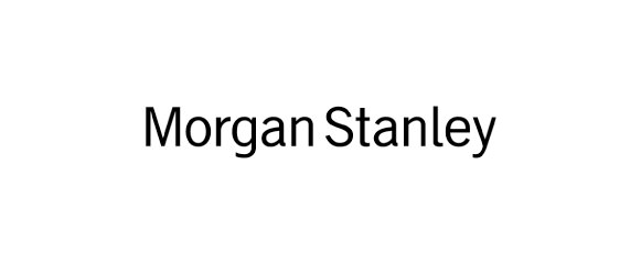 Morgan Stanley logo, black type