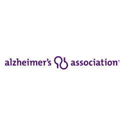 Alzheimers Association logo, purple type