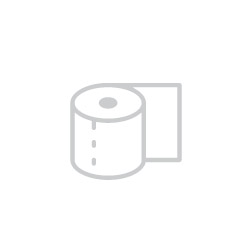 Gray icon of toilet paper